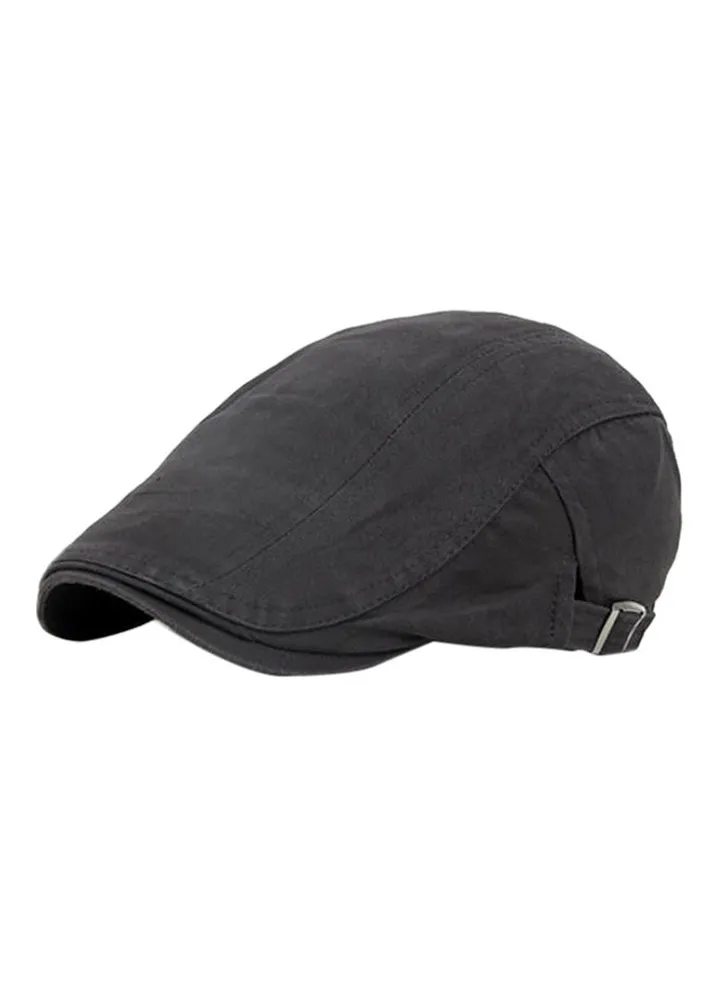 Classic Beret Cap Dark Grey