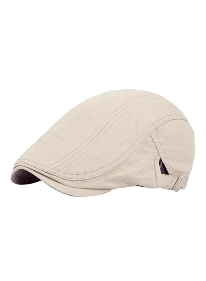 Classic Beret Cap Beige