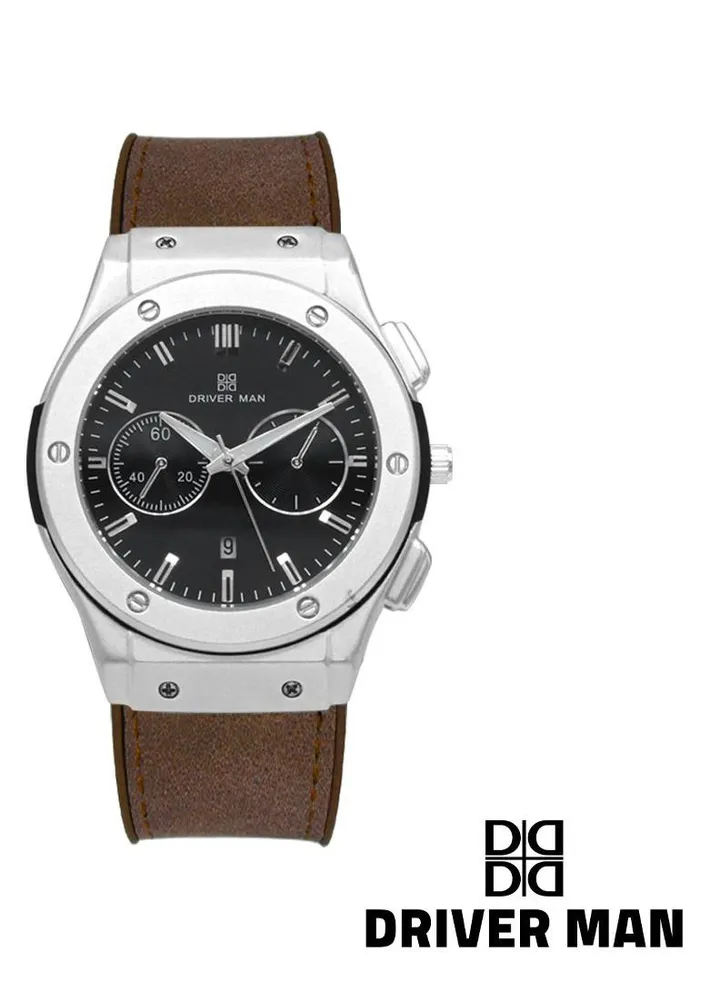 Driver man leather watch