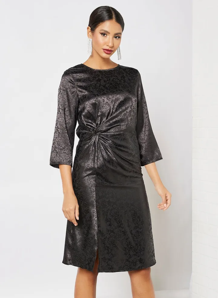 Fashionable Party Dress Raven Black