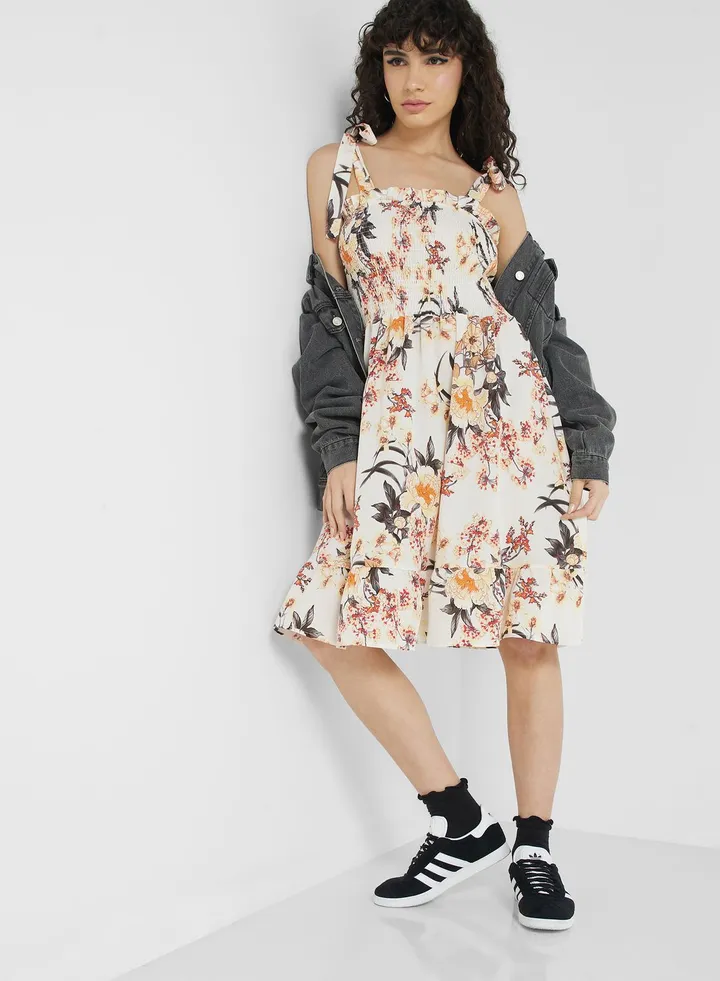 Urban Minx Strappy Printed Dress