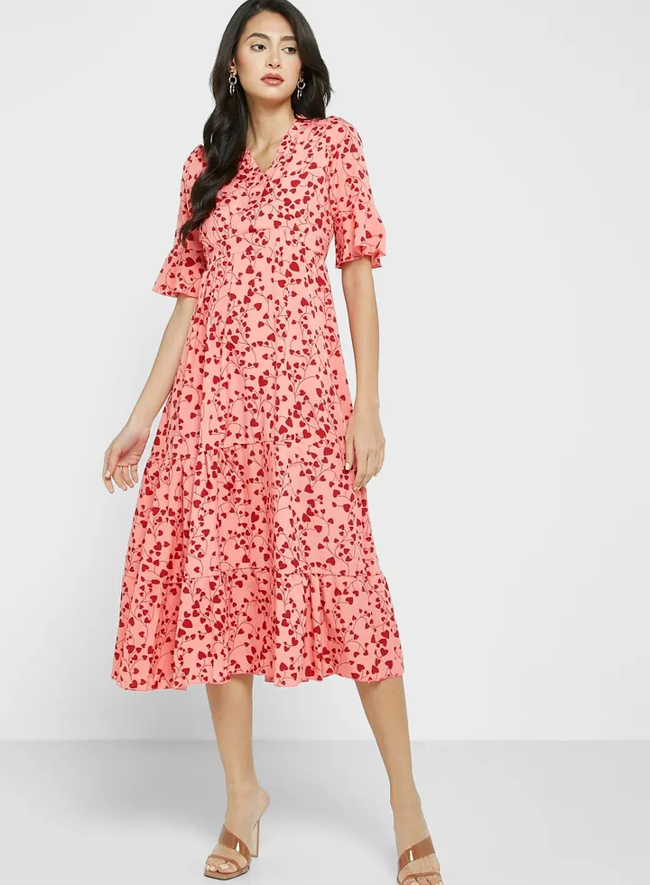 Ditsy Print Dress