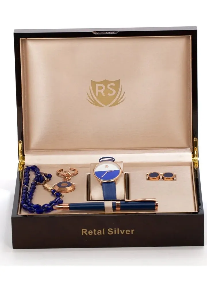 Men's leather watch set