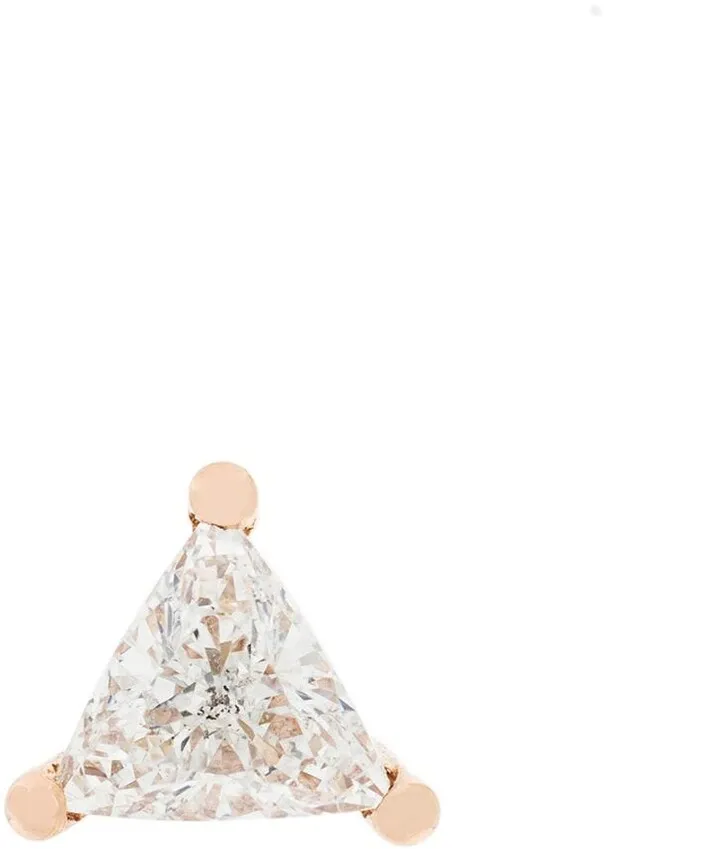 18kt gold Dots Solitaire diamond earring