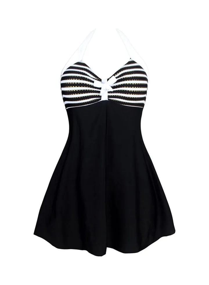 One-Piece Swimwear Black/White
