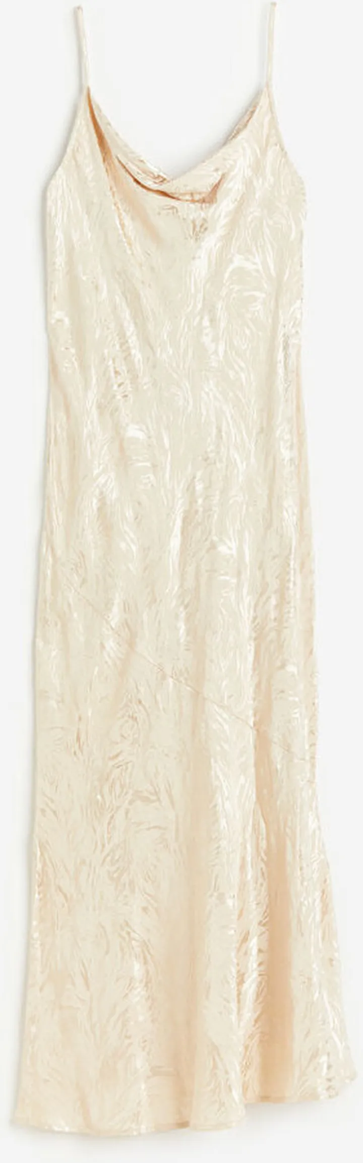 Jacquard-weave Slip Dress