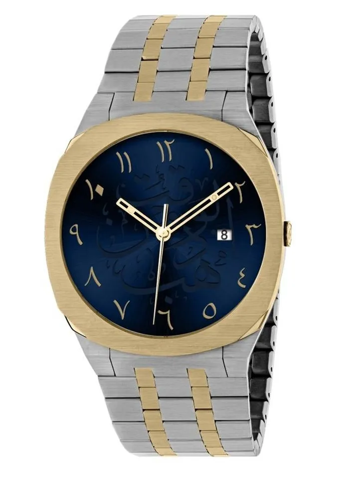 A modern men's watch, Steel, with Arabic Numbers