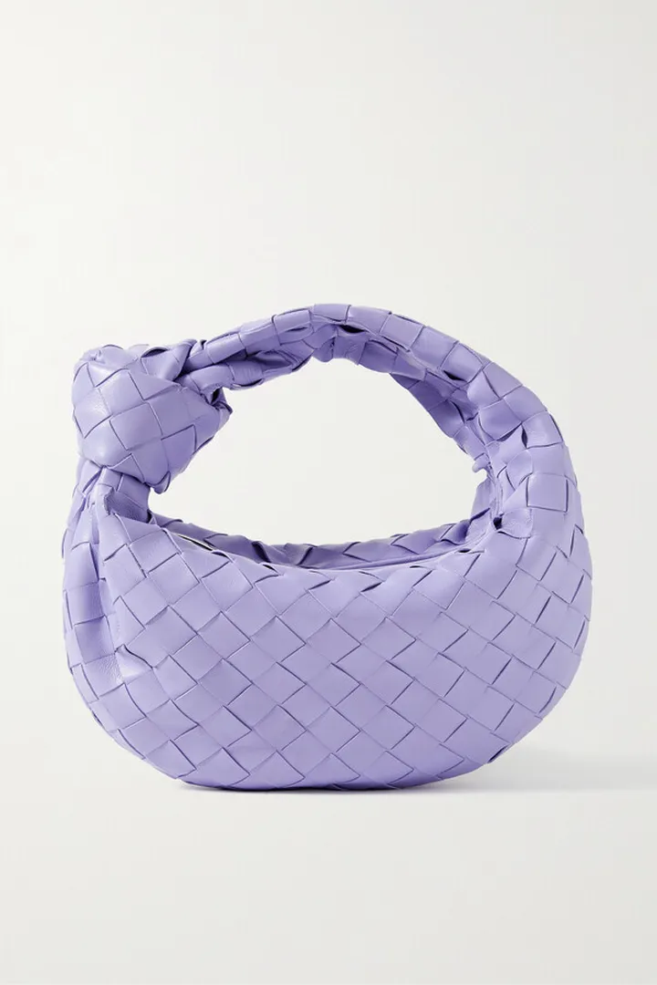 Bottega Veneta - Jodie Mini Knotted Intrecciato Leather Tote - Purple