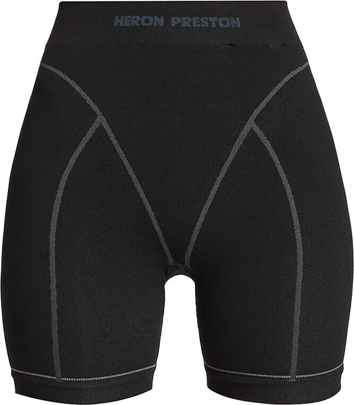 Logo Seamed Bike Shorts