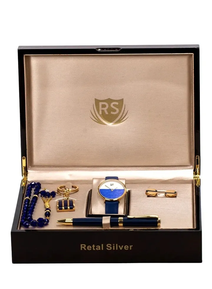 Men's leather watch set