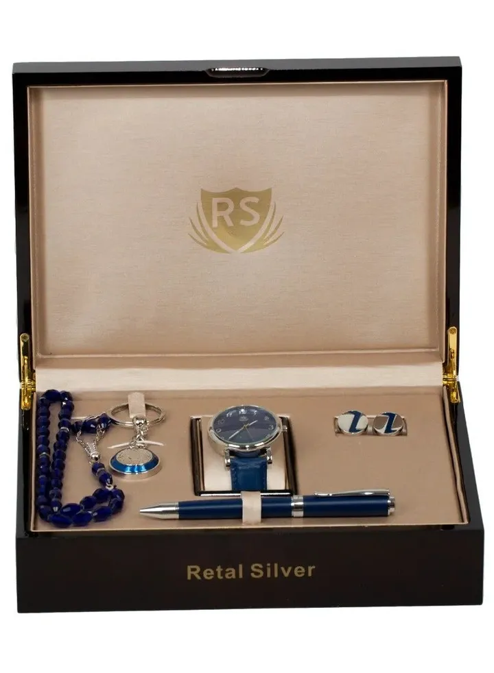 Men's leather watch set