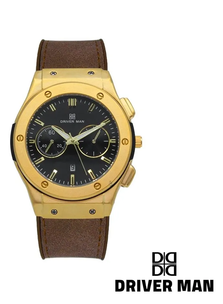 Driver man leather watch