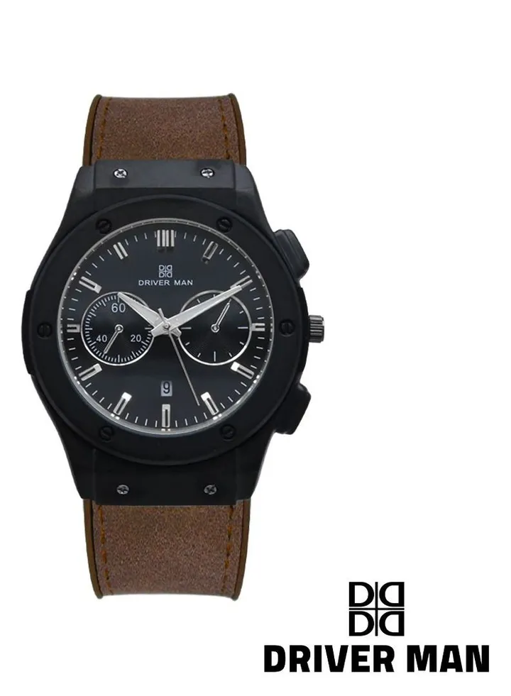 Driver man leather watch