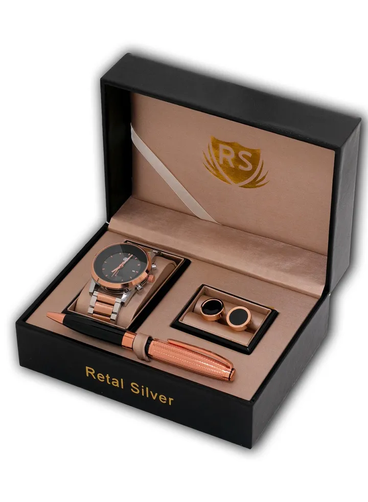 Rs Stainless Steel Quartiz Watch Set