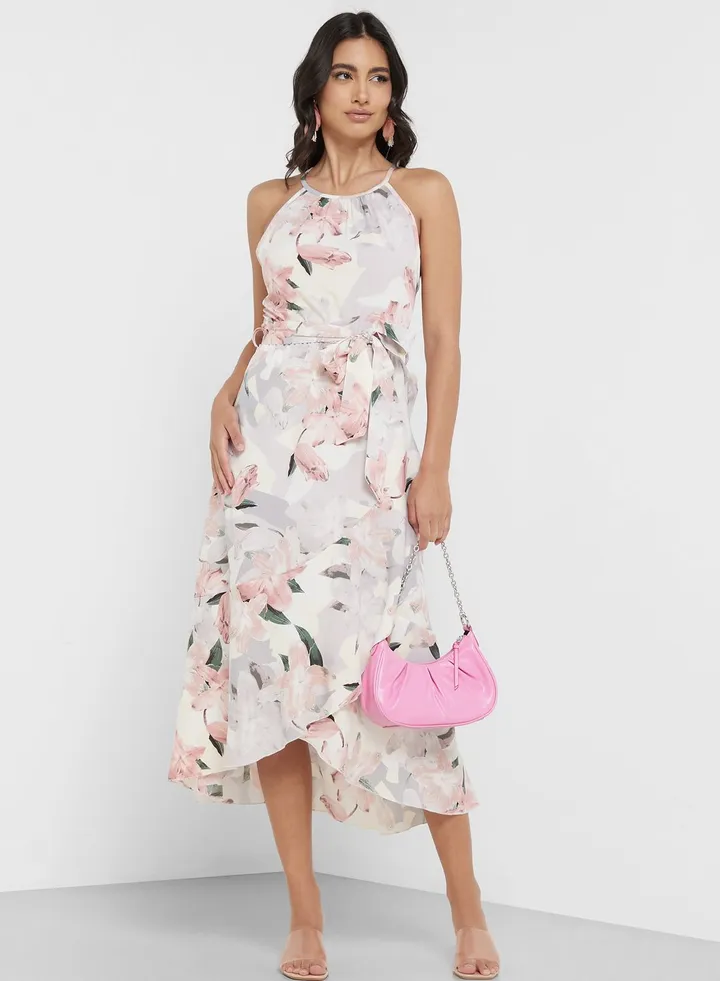 Sleeveless Printed Dress