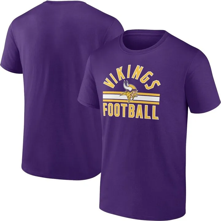 Men's Fanatics Branded Purple Minnesota Vikings Standard Arch Stripe T-shirt