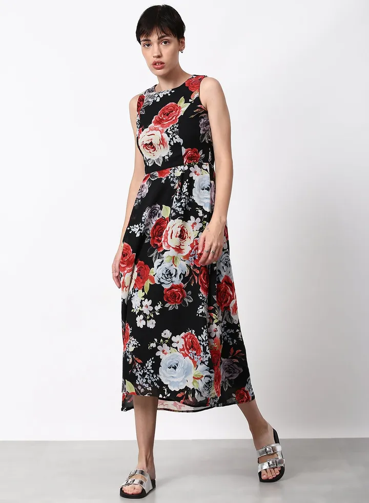 Regular Fit Casual Dress Black