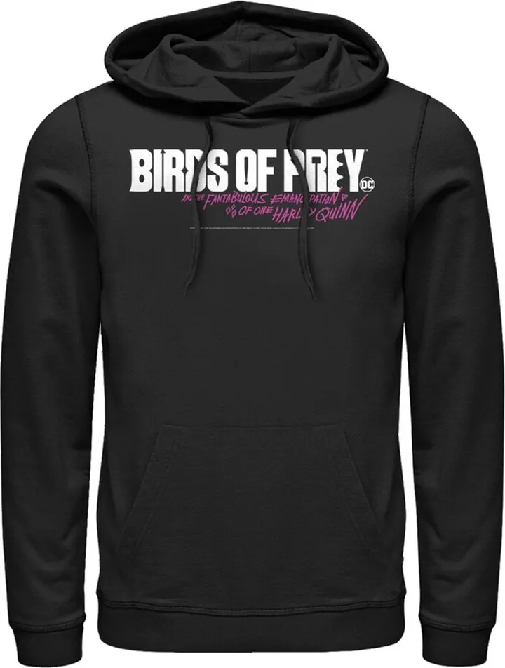 Men's Birds of Prey Fantabulous Logo Pull Over Hoodie - Black - 2X Large