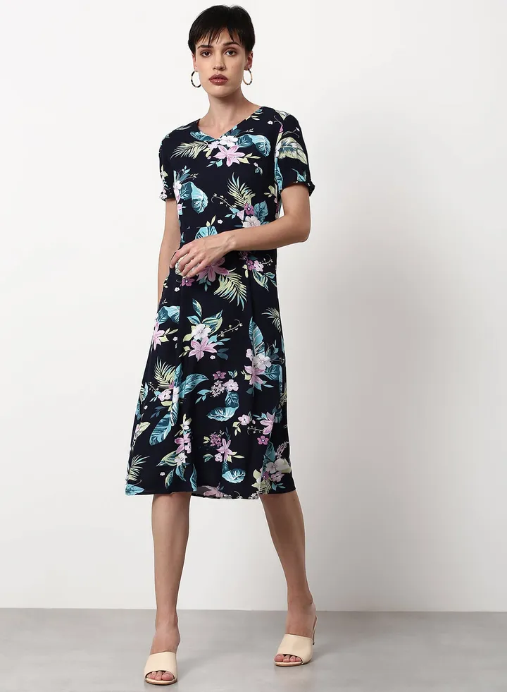 Regular Fit Casual Dress Black