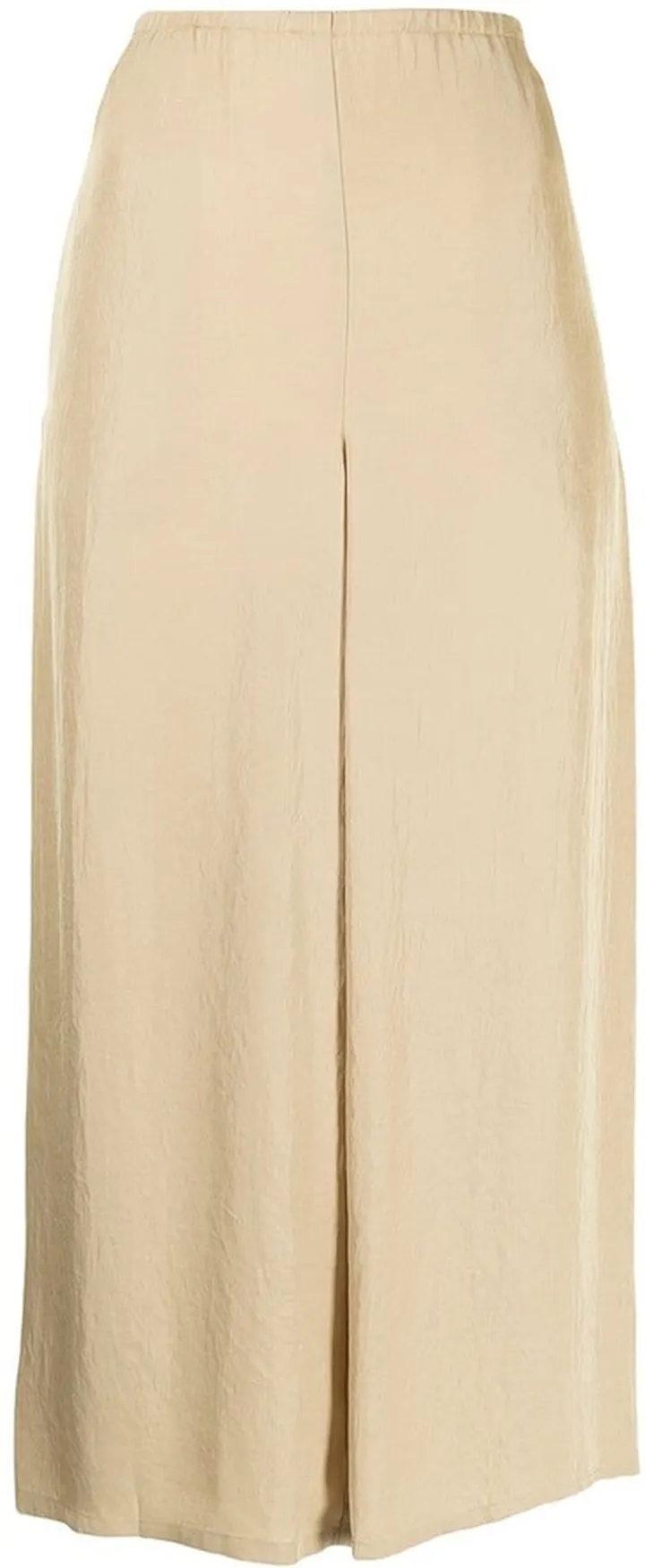 Draped Cropped Slip-On Culottes