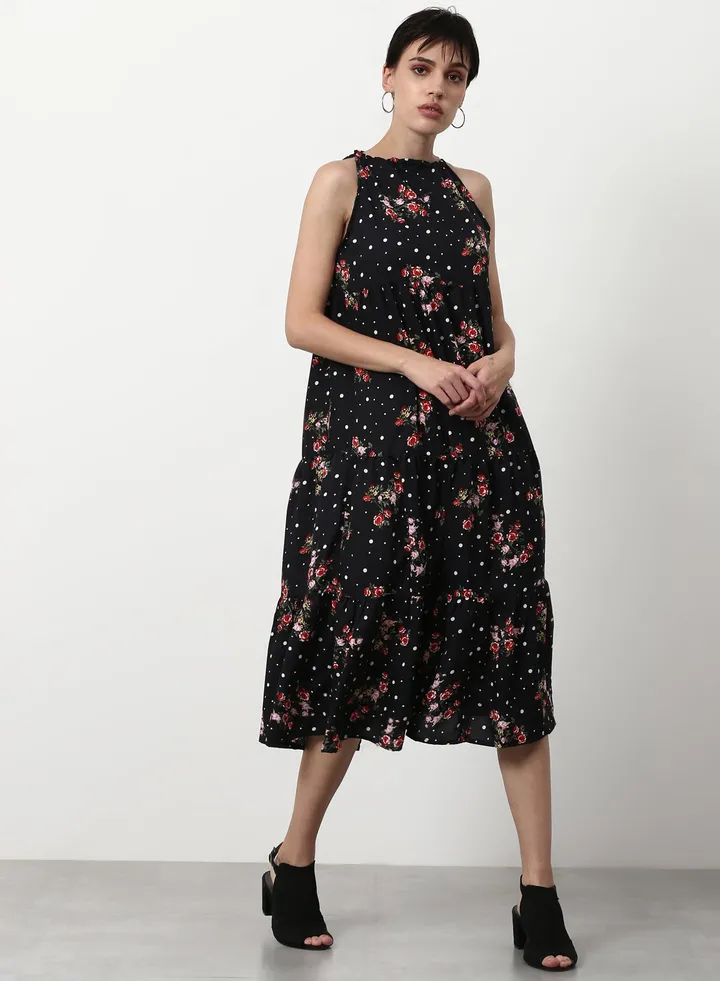 Regular Fit Casual Dress Black
