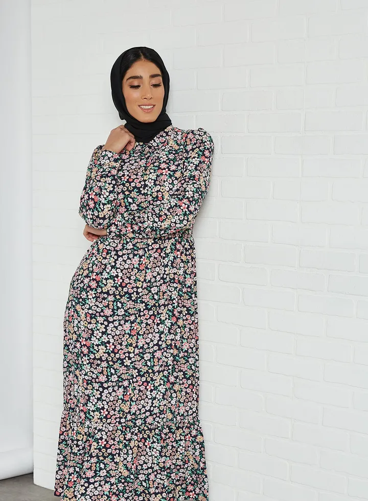 Floral Dress Night Sky