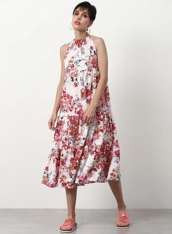 Regular Fit Casual Dress White