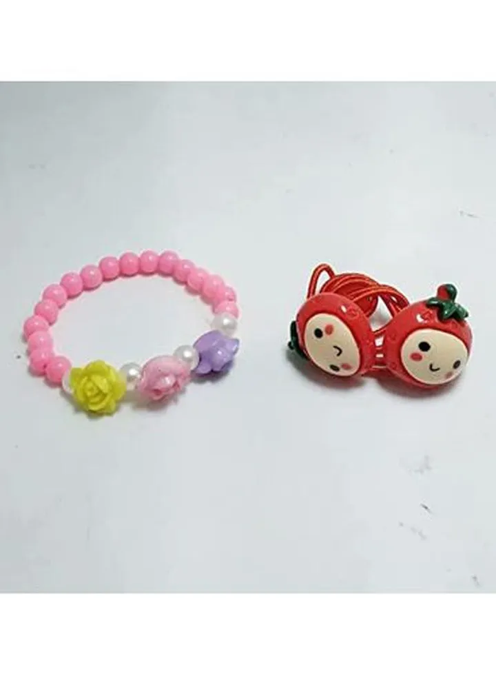 Gwisha Bracelet Set 2 Elastic Hair Clip For Children Two Sets