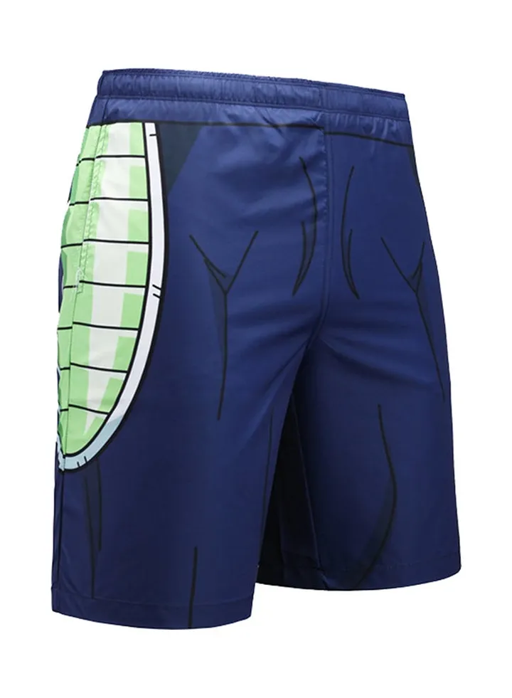 All Over Printed Swim Shorts Blue/White/Green