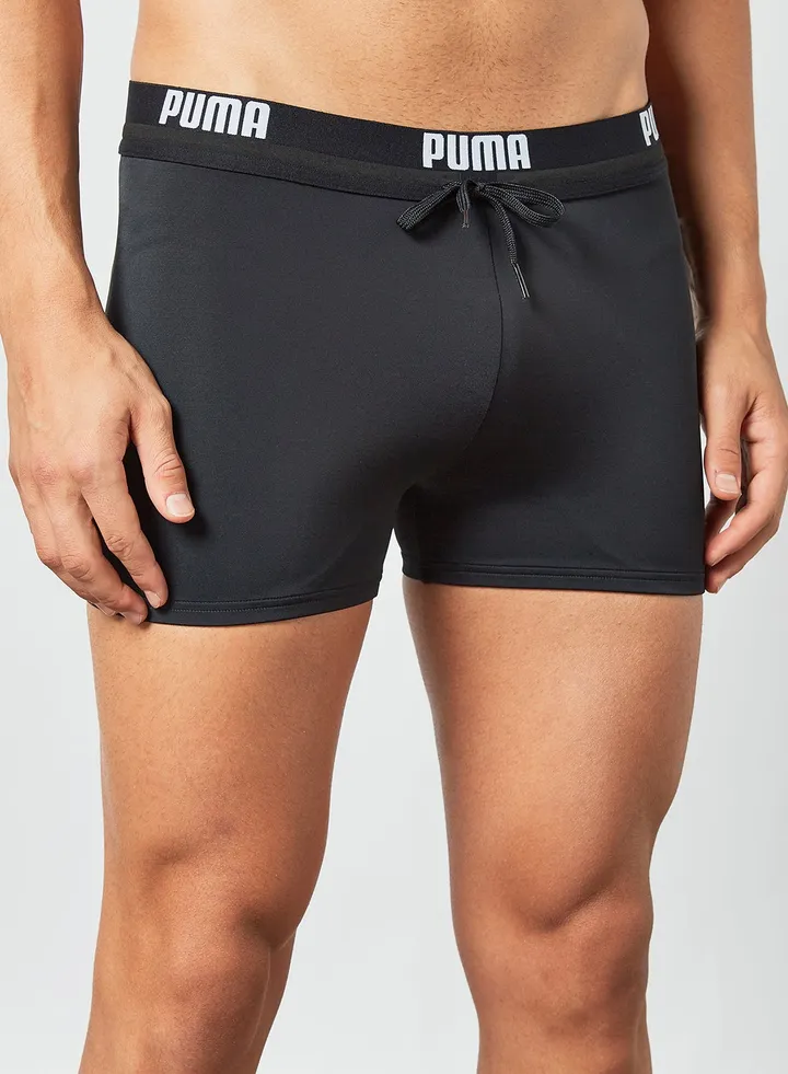 Logo Swim Trunks Black