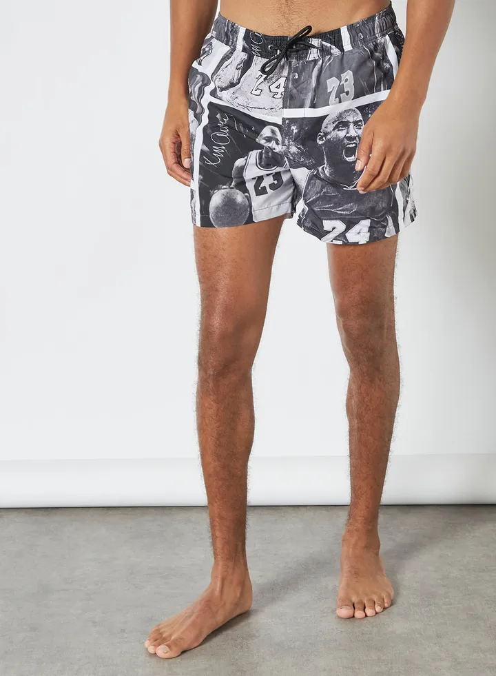 Photo Print Swim Shorts Multicolour