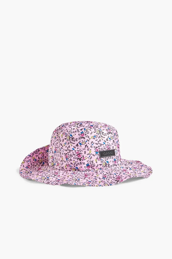 Printed shell bucket hat