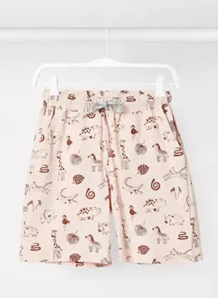 Boys Printed Shorts Pink/Red
