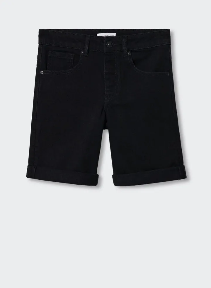 Kids Rinse Roll Up Denim Shorts