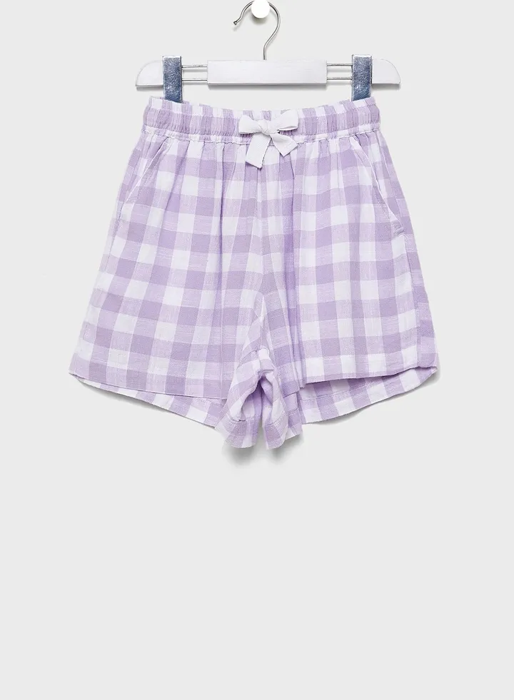 Kids Gingham Shorts
