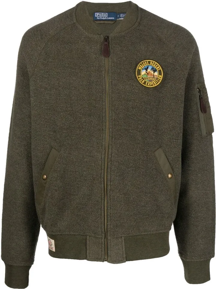 Brushed Fleece Bomber Jacket