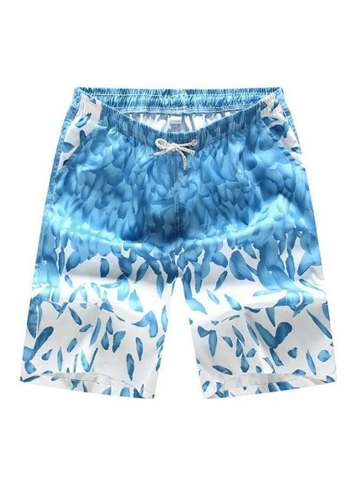 Casual Printed swim shorts Blue