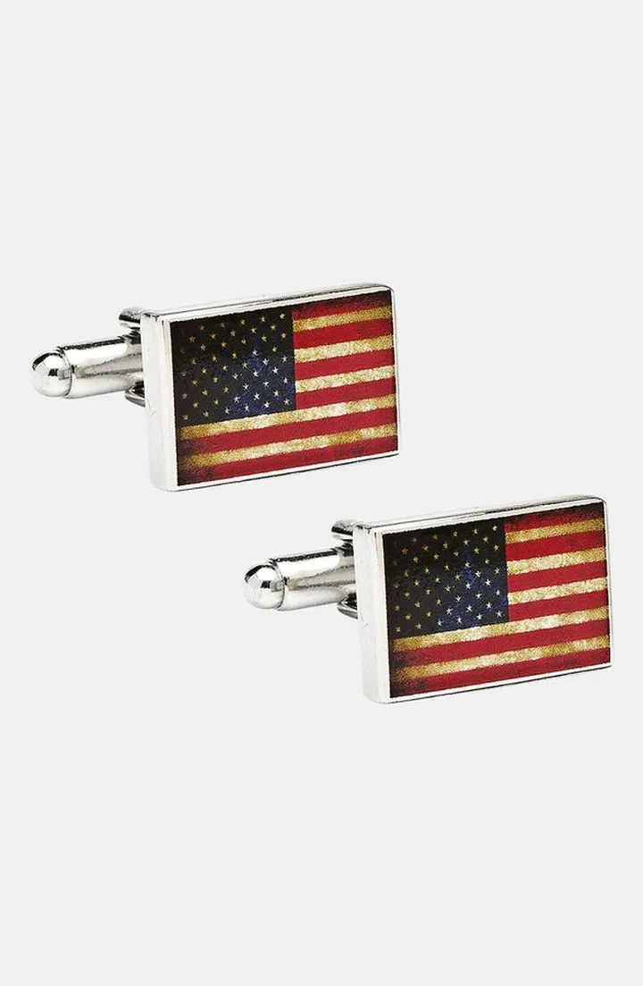 'USA Flag' Cuff Links