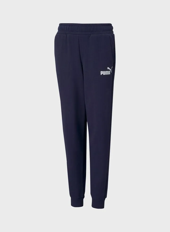 Youth Essential Logo Detail Sweatpants Blue/White