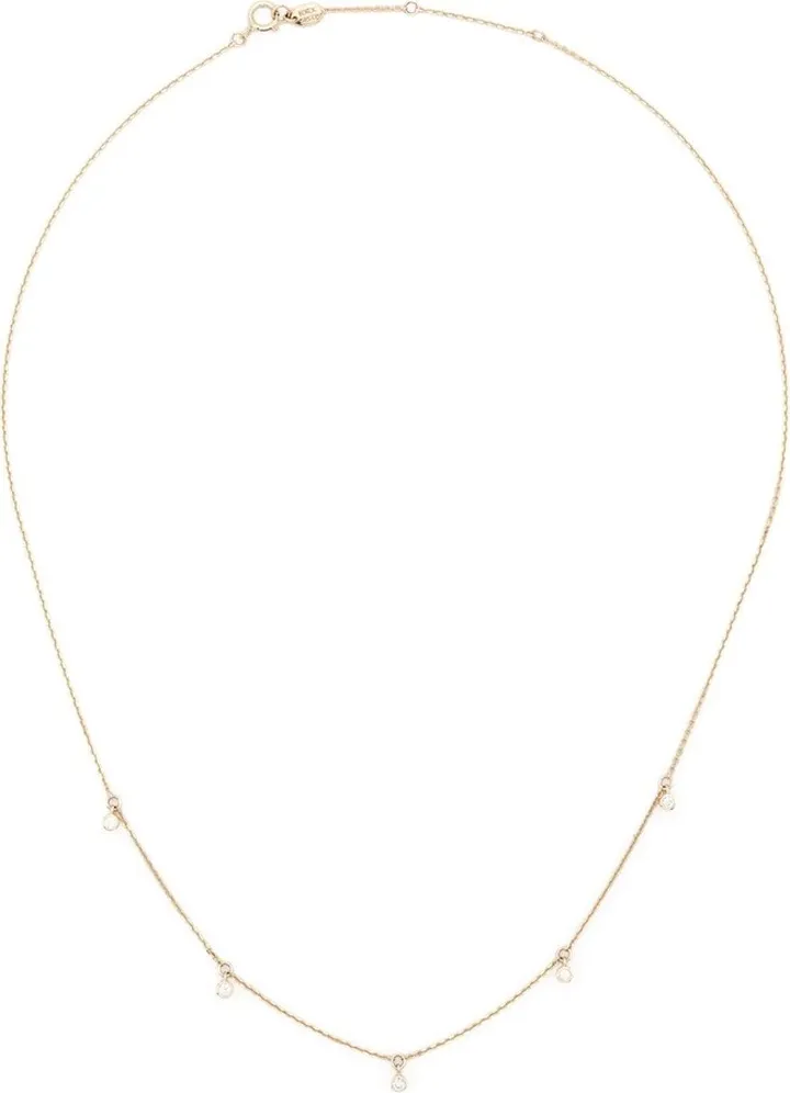 14kt yellow gold Moreno diamond necklace