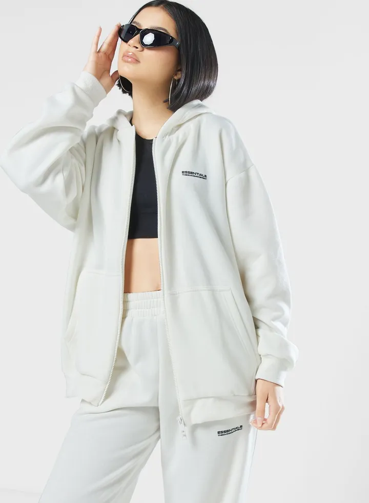 Oversized Zip Hoodie