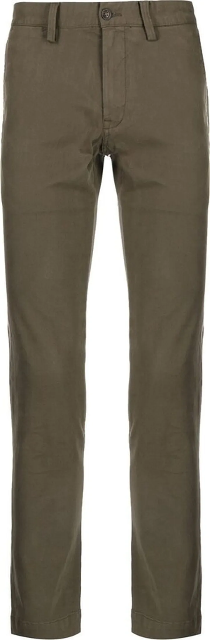 Skinny-Cut Cotton Trousers