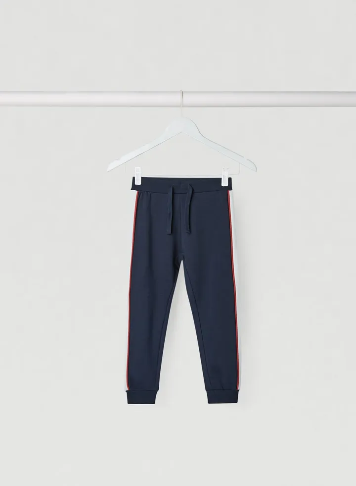 Kids Side Tape Sweatpants Dark Sapphire