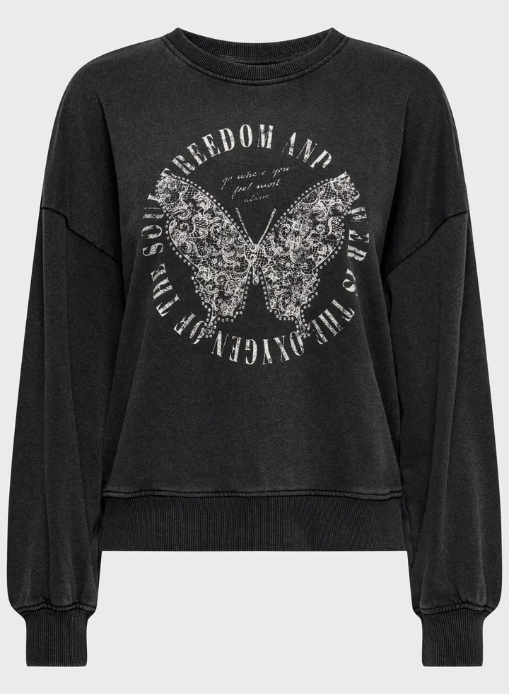 Graphic Knitted Sweatshirt
