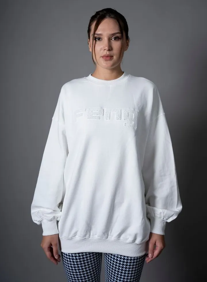Unisex Oversized Sustainable Sweatshirt with Ribbed Trims