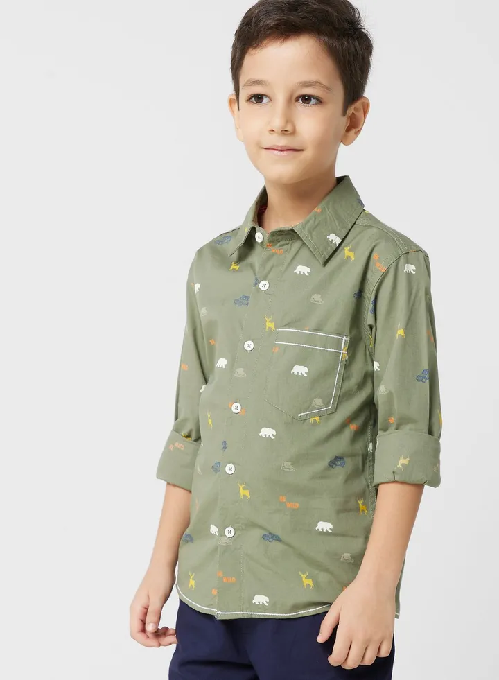 Printed Casual Cotton Shirt
