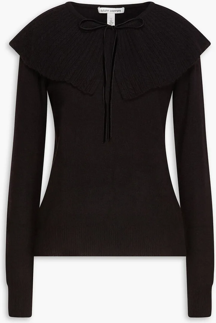 Cable-knit cashmere sweater