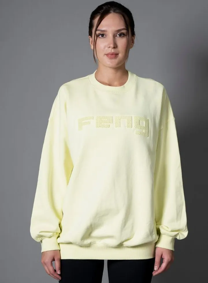 Unisex Oversized Thickened Sweatshirt With Ribbed Trims