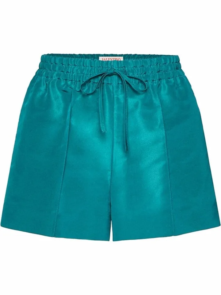 Drawstring-Waist Pressed-Crease Shorts