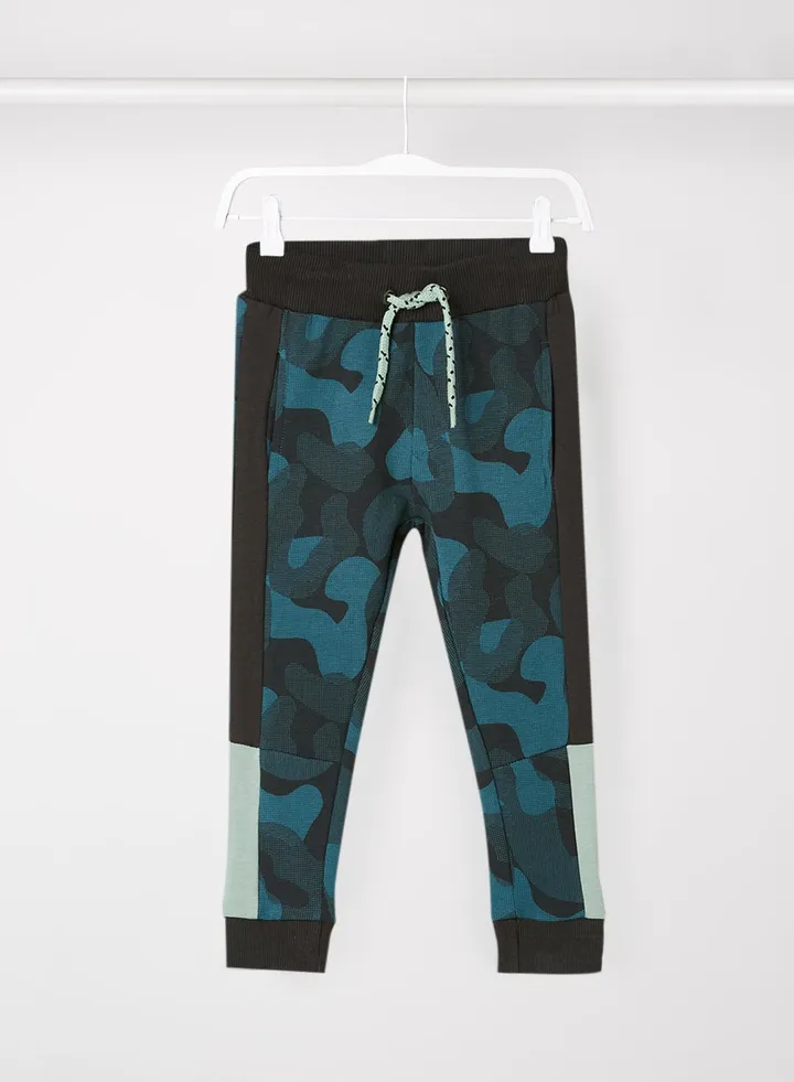 Kids/Teen Camouflage Sweatpants Blue/Black